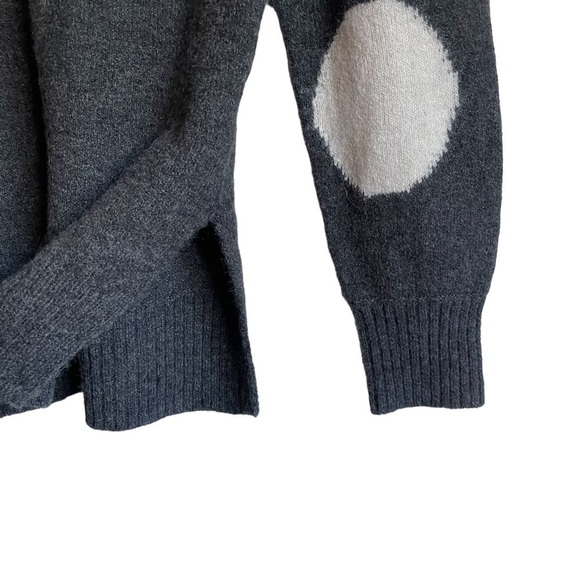 Madewell Polka Dot Bartlett V-Neck Pullover Tunic Sweater Oversized Alpaca Blend - Picture 5 of 11